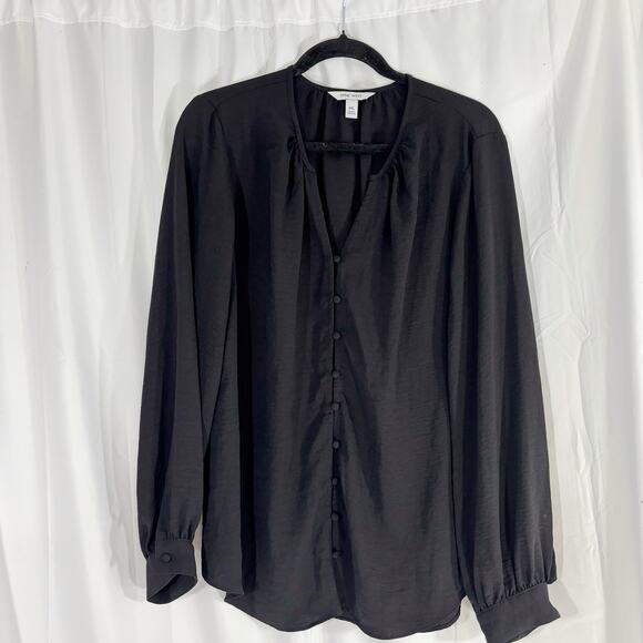 Women's Nine West Button Front Balloon Sleeve Tunic XXL - Picture 3 of 6